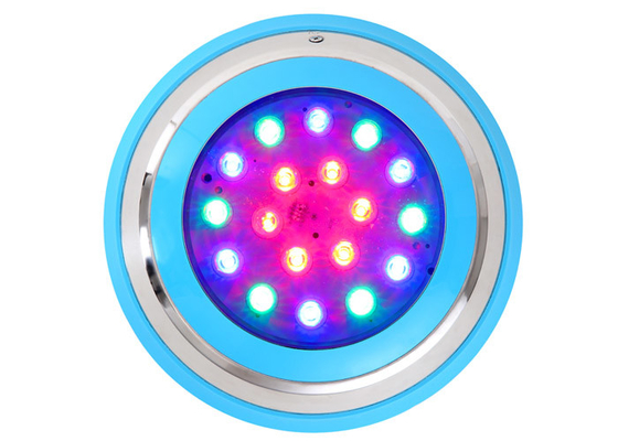 RGB Underwater Led Lights Wall Mounted Surface Installation 54W 18W Fiber Optic Pool Lighting